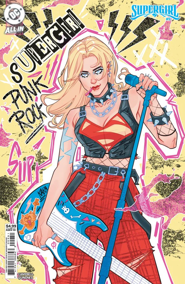SUPERGIRL #9 (2026) CVR F MARGUERITE SAUVAGE PUNK ROCK CARD STOCK VAR