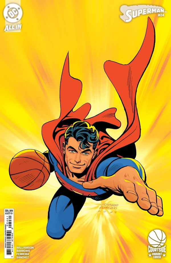 SUPERMAN #24 (2025) CVR E LEONARDO ROMERO COURTSIDE CARD STOCK VAR