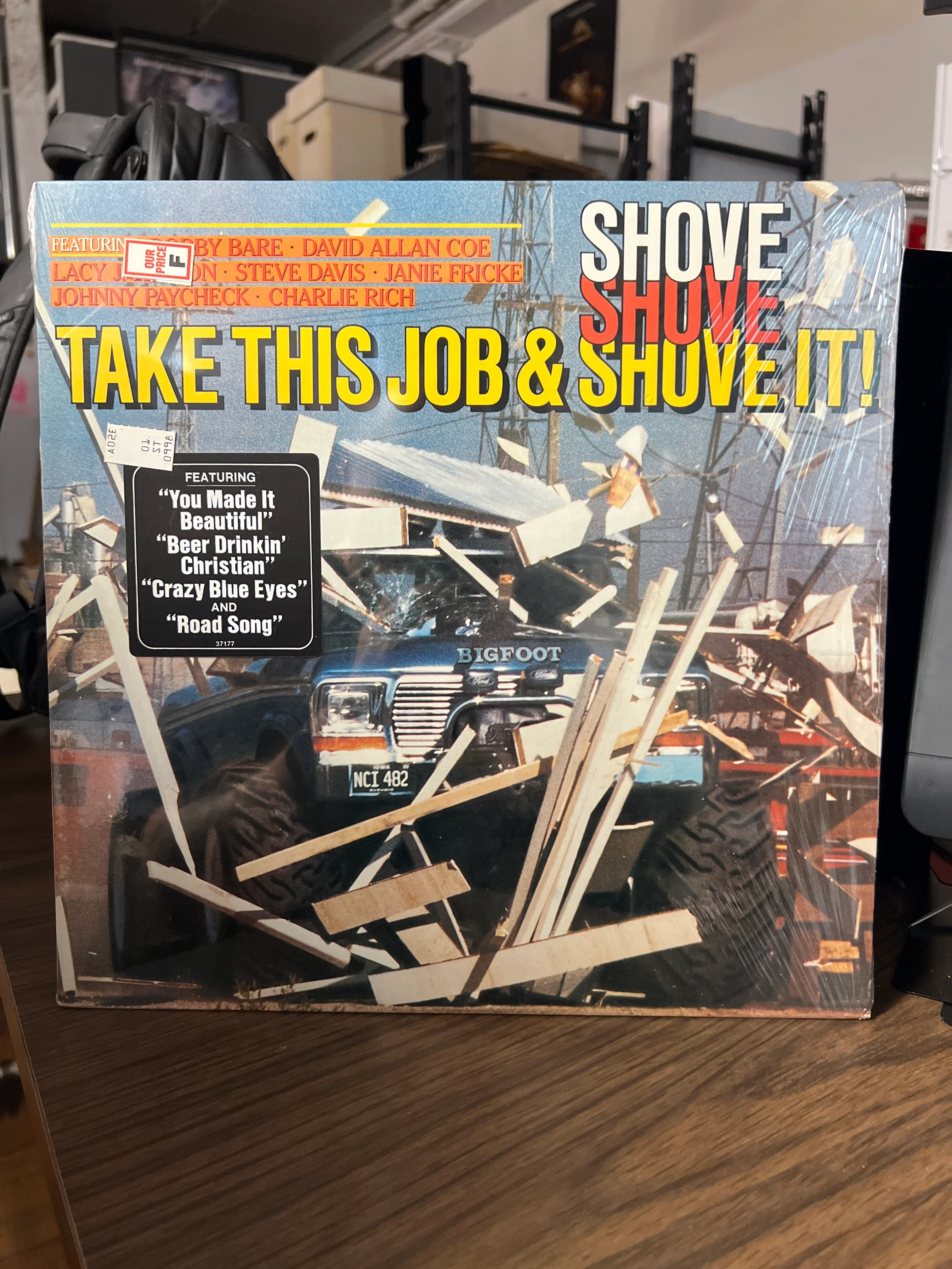 Take This Job & Shove it : Movie Soundtrack LP OST EX/EX