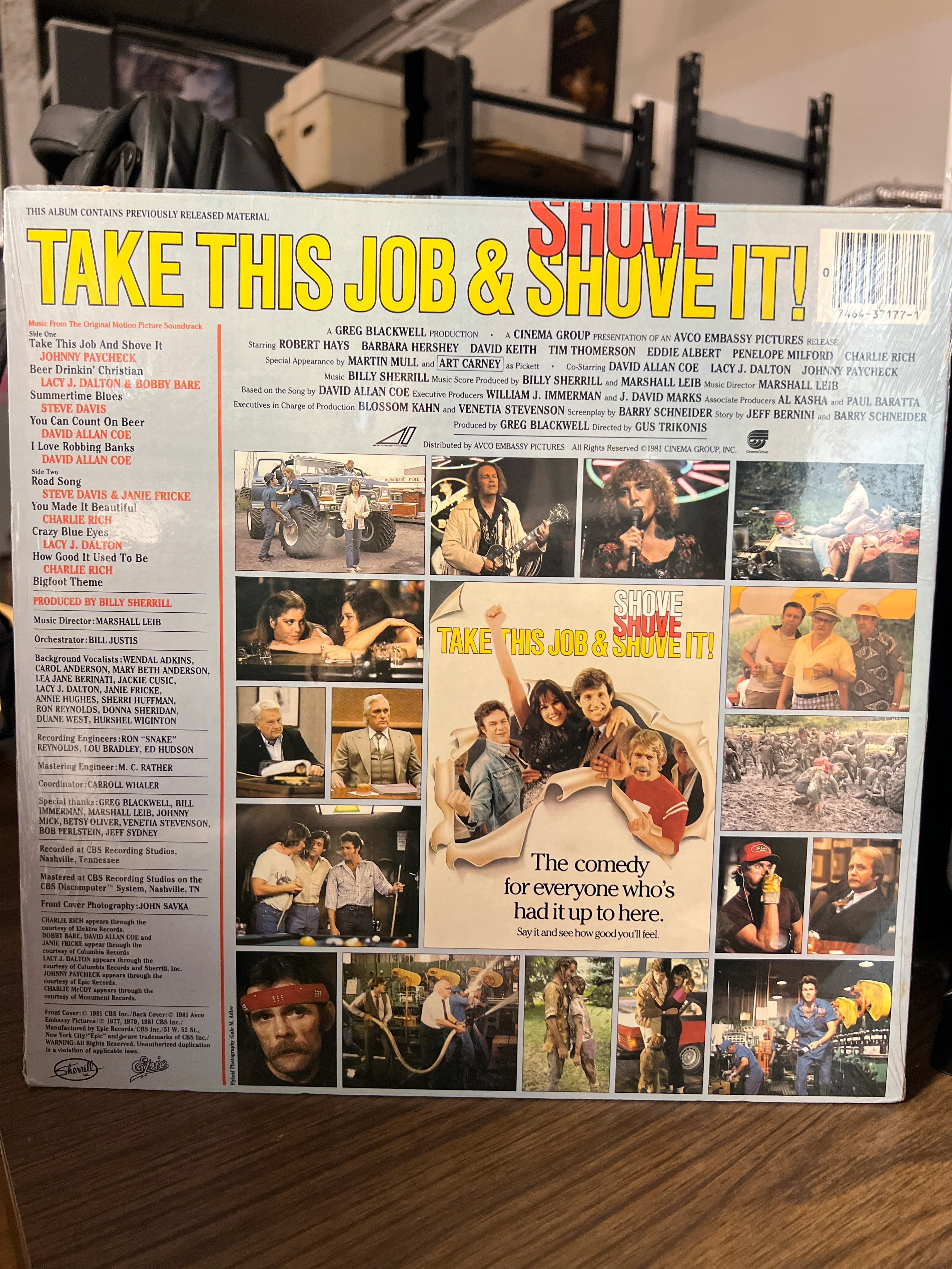 Take This Job & Shove it : Movie Soundtrack LP OST EX/EX - Image 2