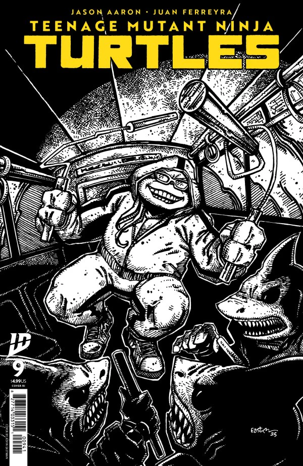 Teenage Mutant Ninja Turtles #9 (2025) Variant RI (10) (Eastman B&W)