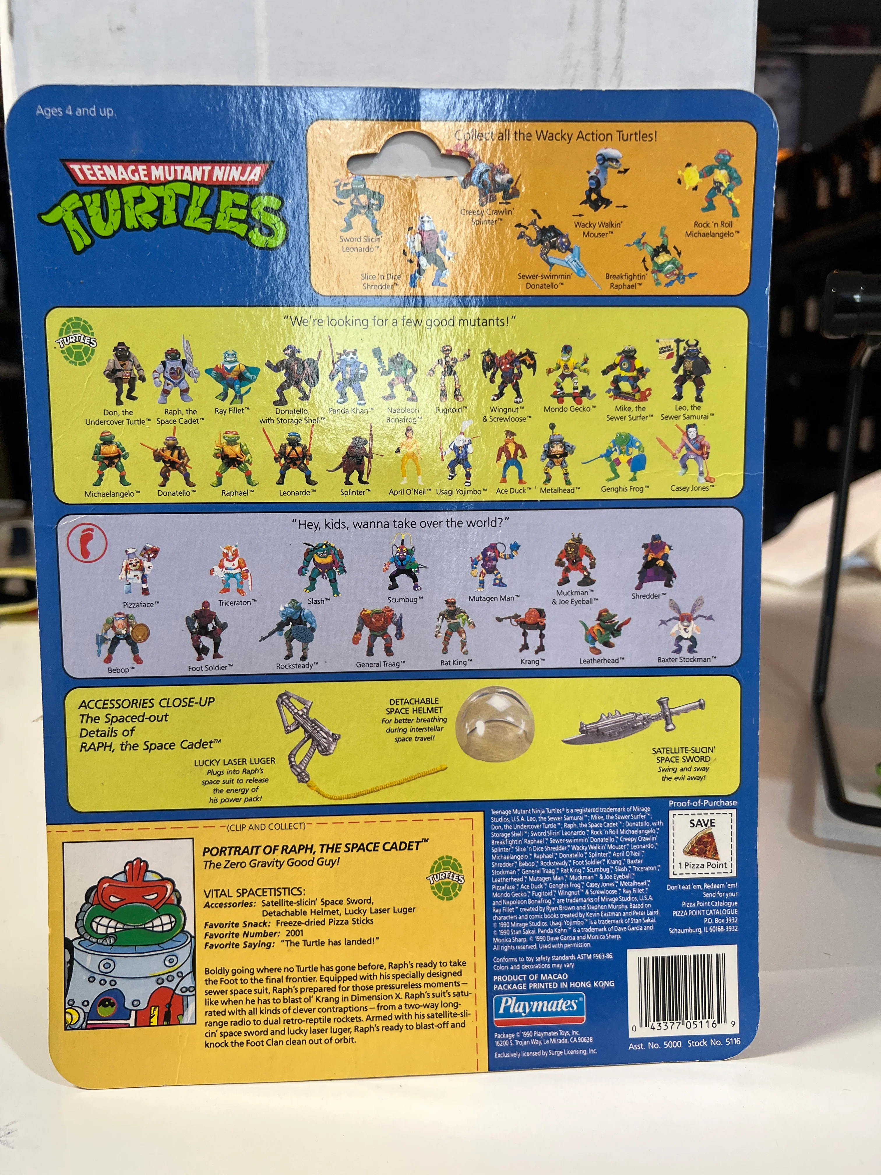 Teenage Mutant Ninja Turtles : Raph The Space Cadet File Card / Cardback