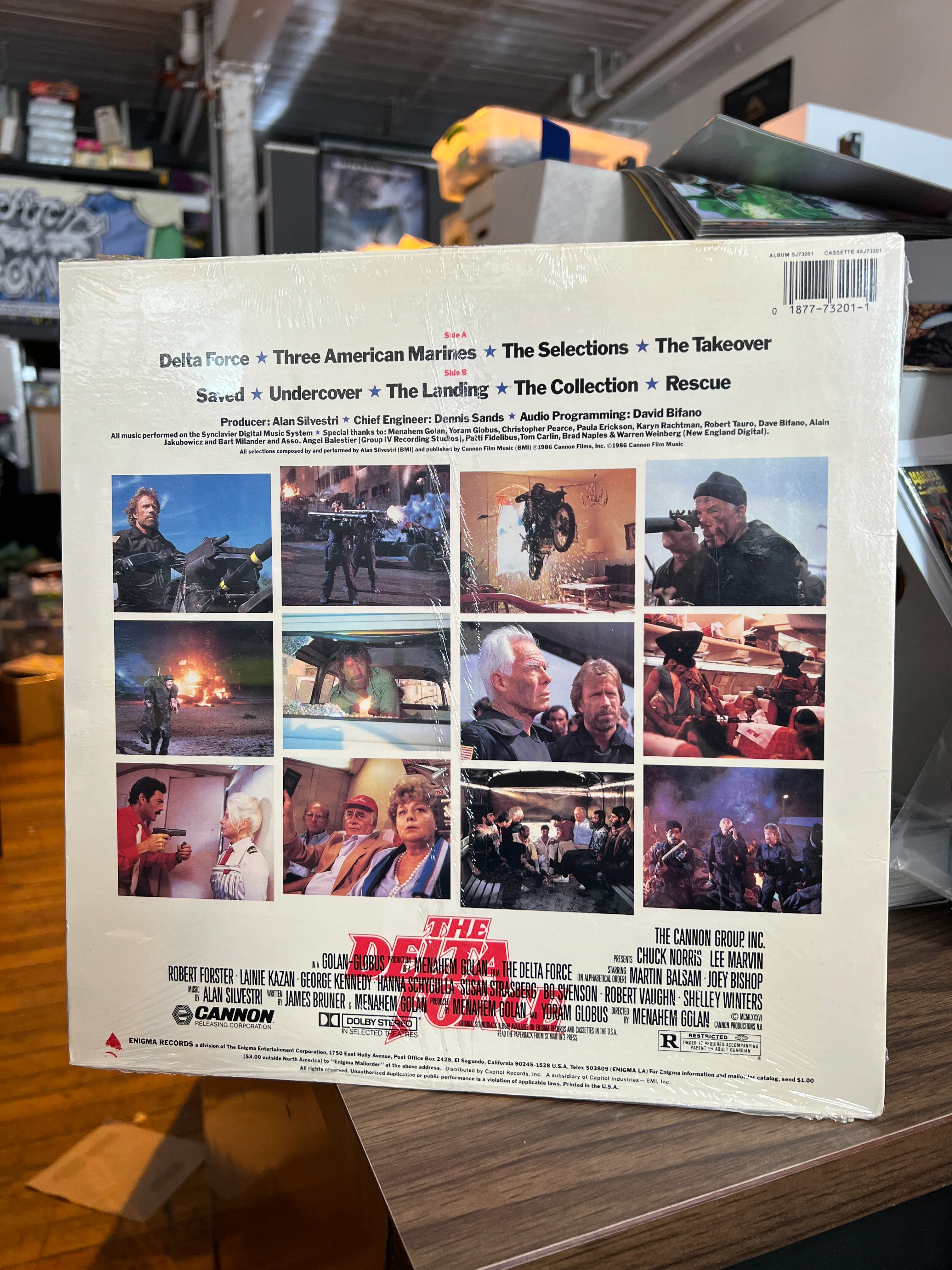The Delta Force : Sealed 1986 OST 1st Pressing Chuck Norris Soundtrack - Image 2