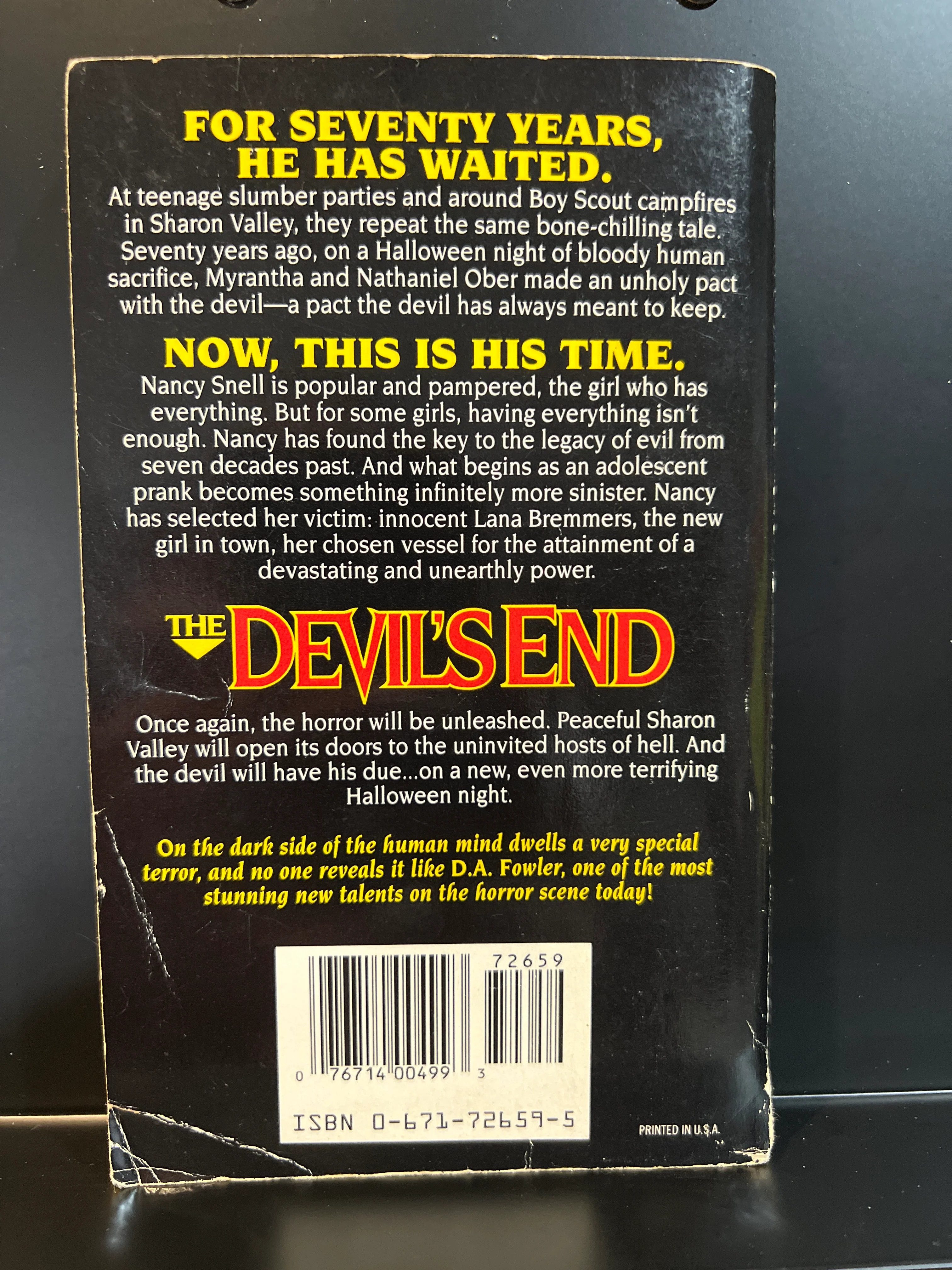The Devil's End : D. A. Fowler Horror Paperback - Image 3