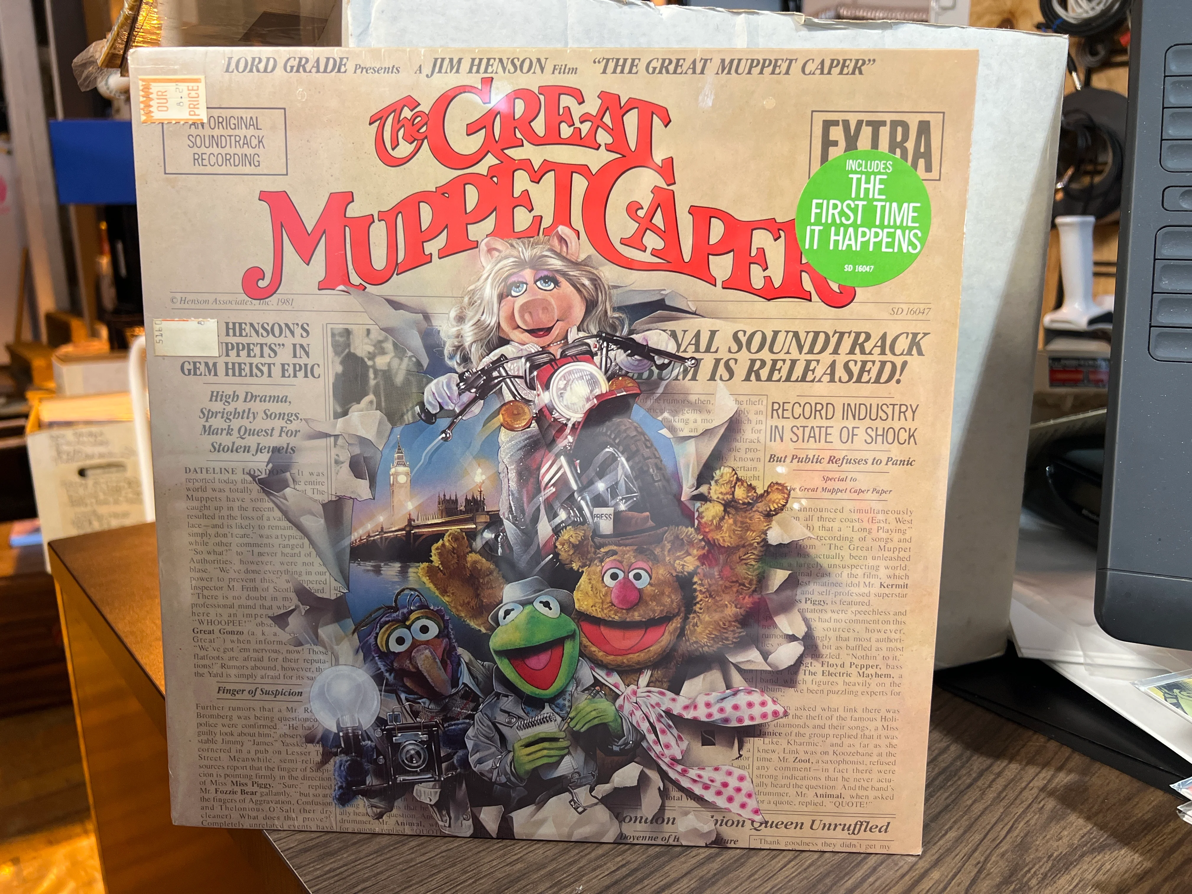 The Great Muppet Caper : OST Original Soundtrack Sealed / Hype Stickers Intact