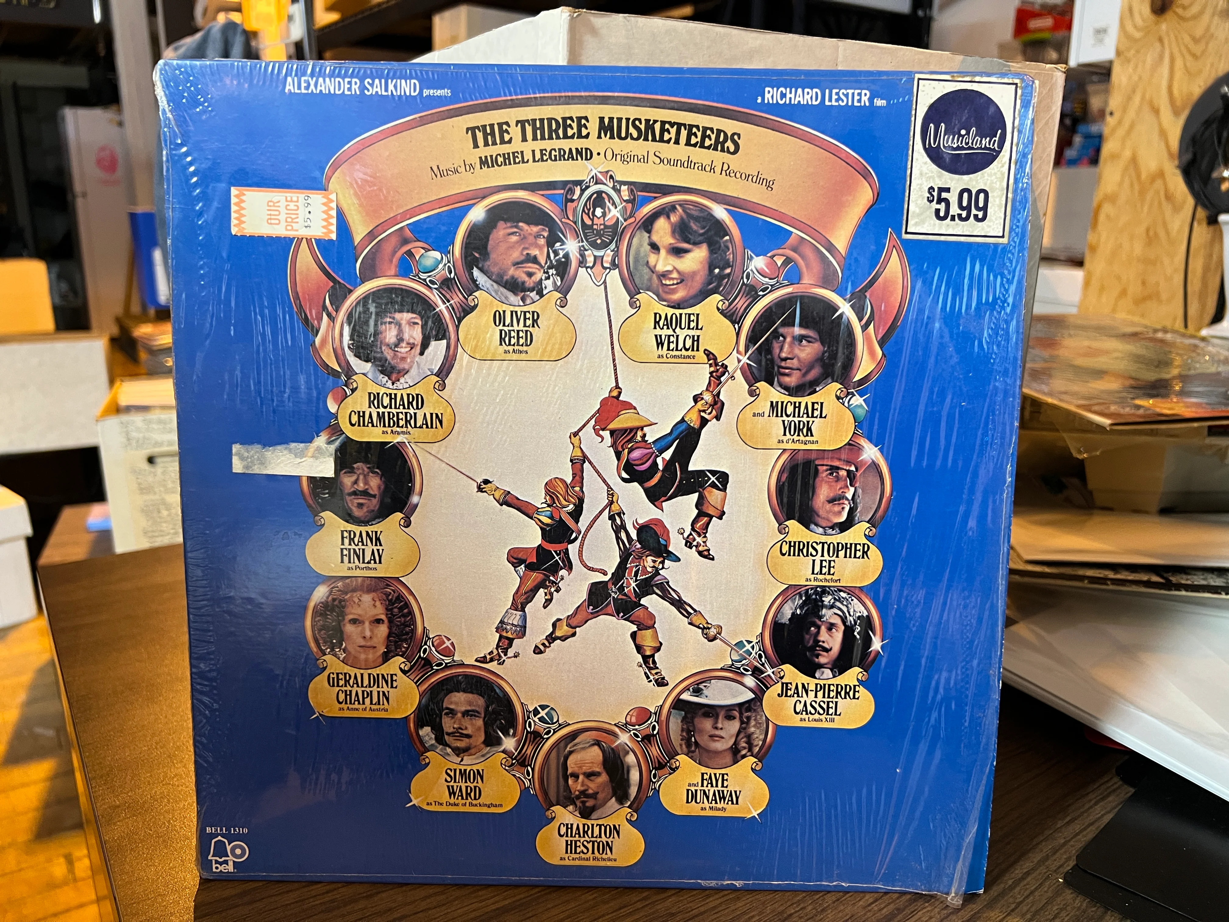 The Three Musketeers :  Original Soundtrack OST  LP : VG+/VG+