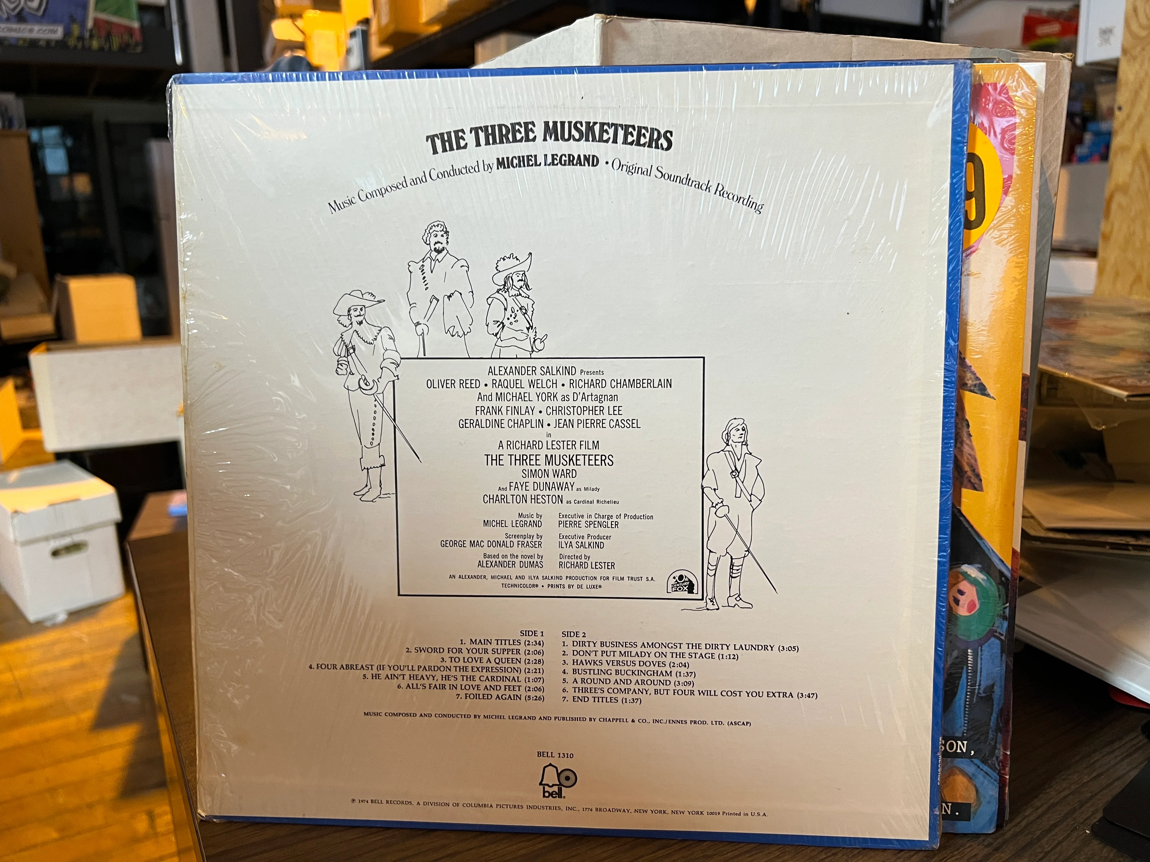 The Three Musketeers :  Original Soundtrack OST  LP : VG+/VG+ - Image 2