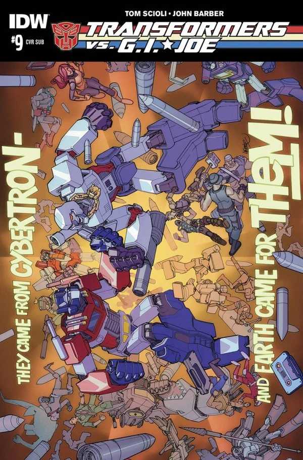 Transformers vs. G.I. Joe #9 Subscription Variant (2014 IDW Series)