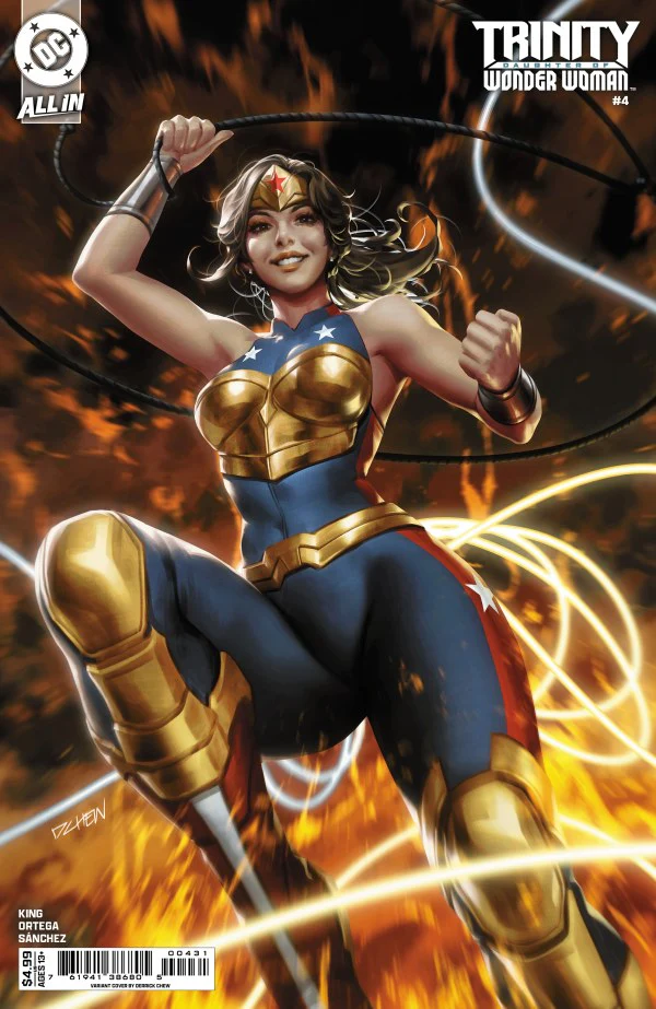 TRINITY: DAUGHTER OF WONDER WOMAN #4 (OF 6) CVR B DERRICK CHEW CARD STOCK VAR