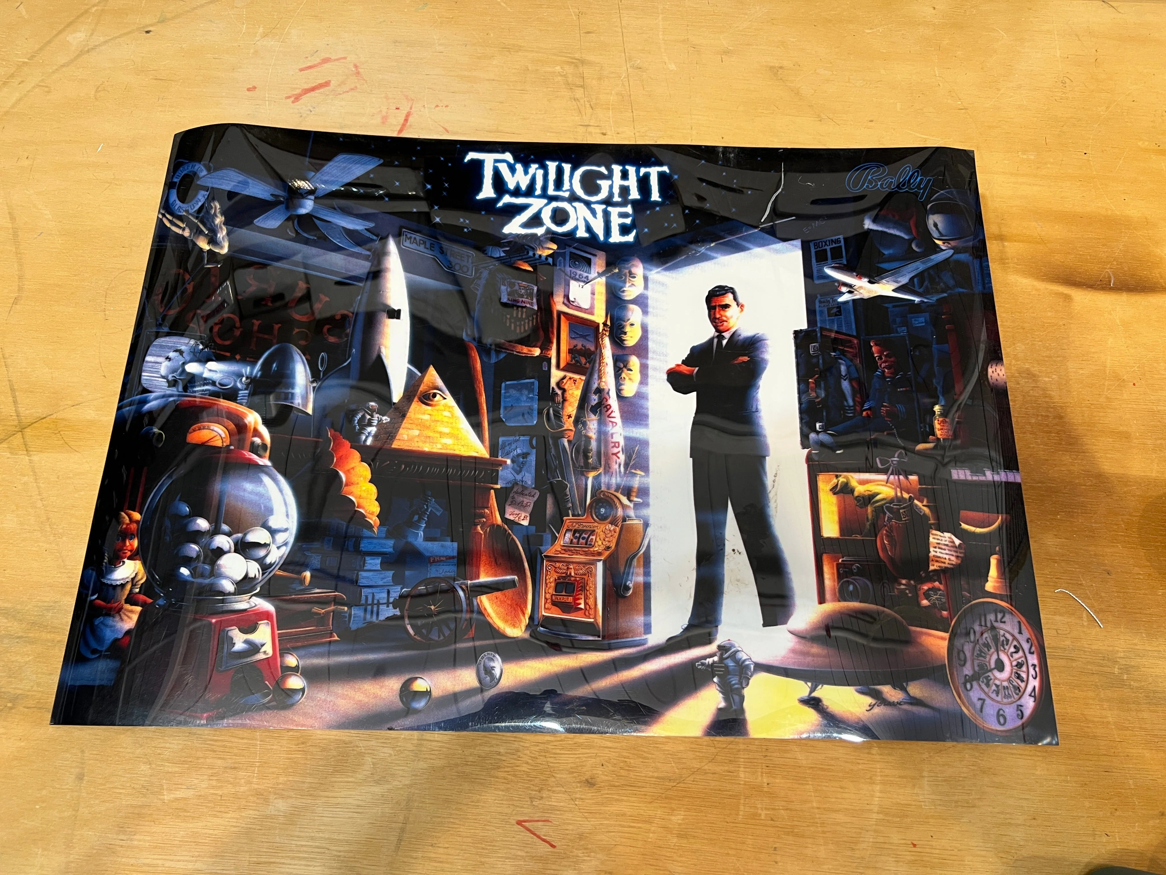 Twilight Zone Pinball Translite (Repro)