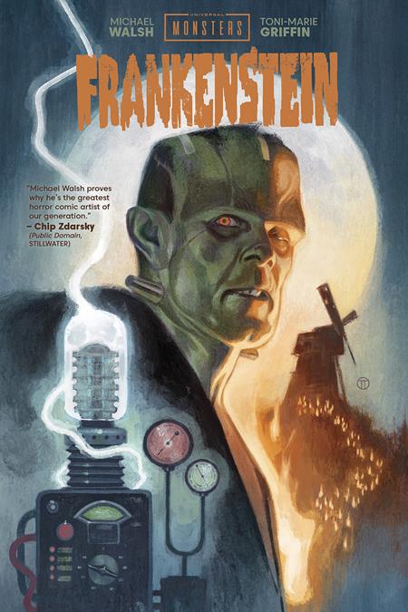 UNIVERSAL MONSTERS FRANKENSTEIN HC Hardcover (DIRECT MARKET EXCLUSIVE JULIAN TOTINO TEDESCO CVR)(W/signed bookplate by author/artist MICHAEL WALSH!)