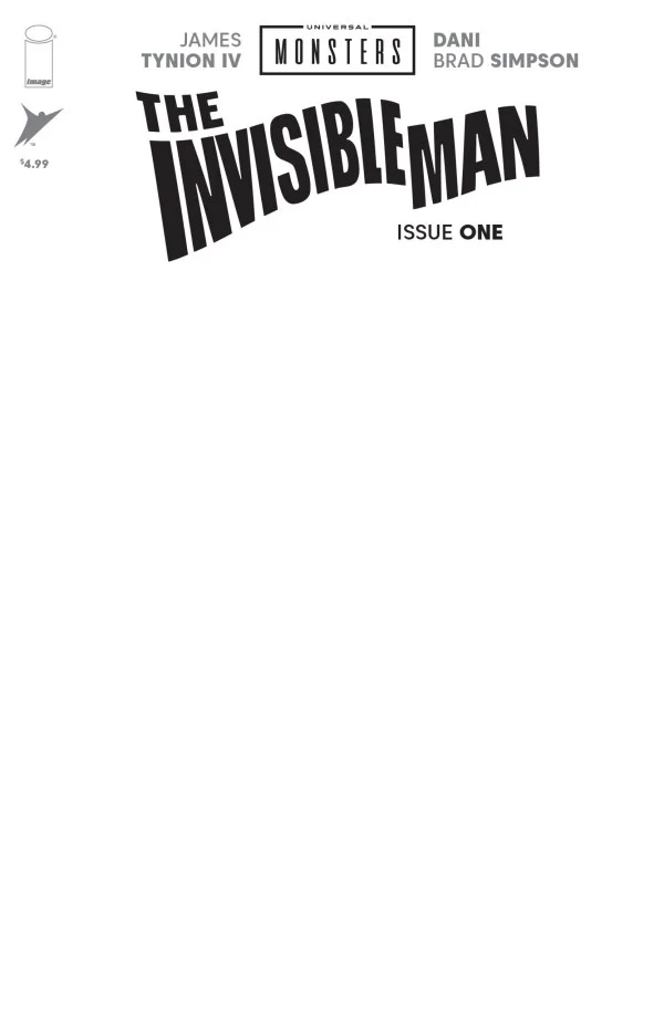 UNIVERSAL MONSTERS: THE INVISIBLE MAN #1 (OF 4) CVR H BLANK SKETCH VAR