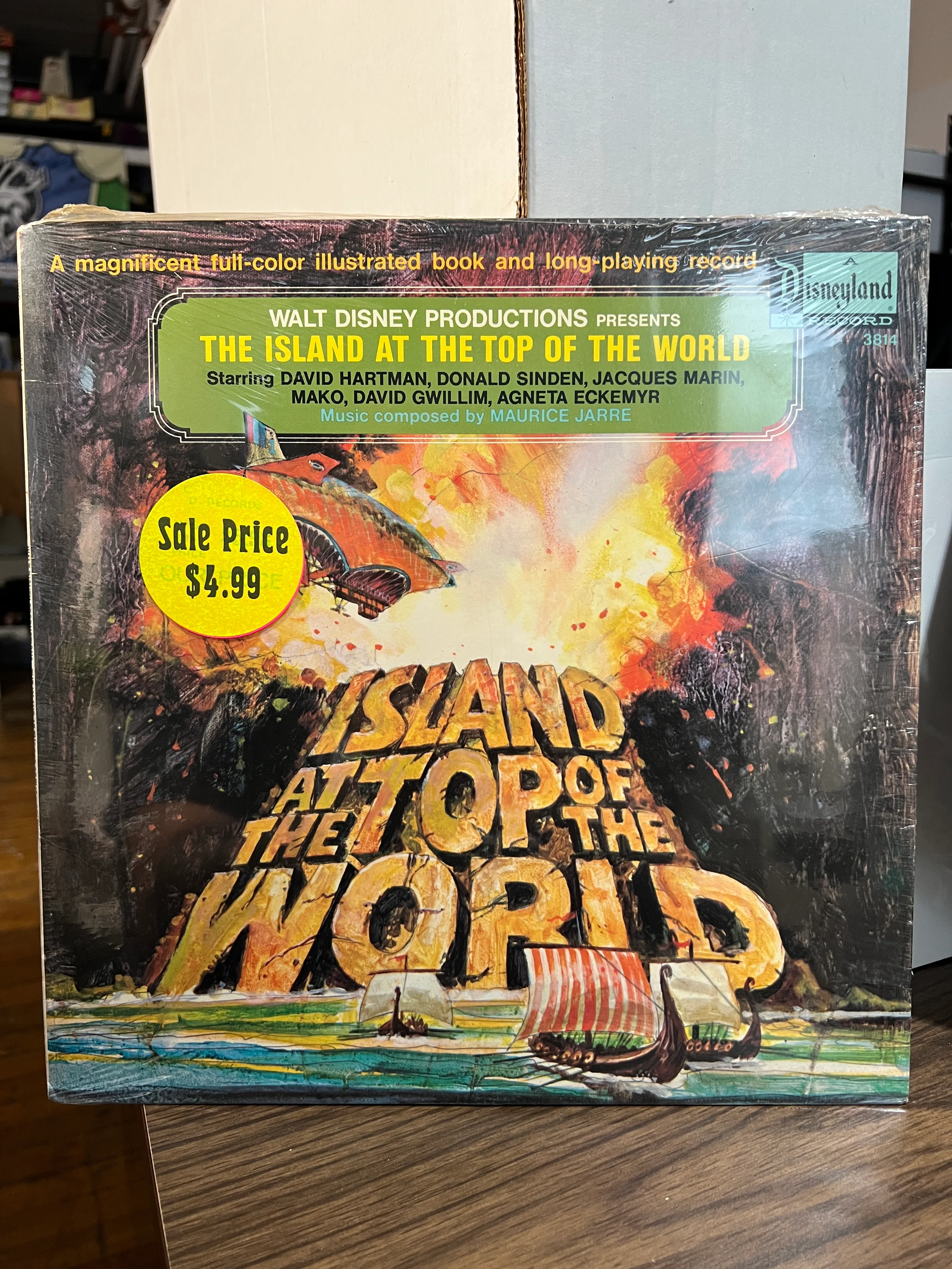 Walt Disney's Island at the Top of the World : LP Sealed 3814