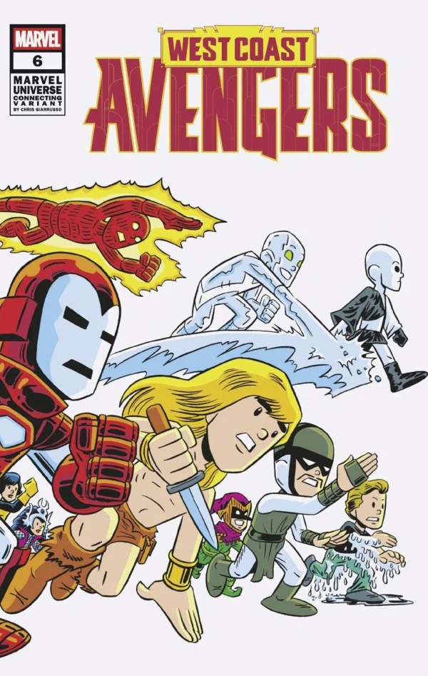 WEST COAST AVENGERS #6 (2025) CHRIS GIARRUSSO MARVEL UNIVERSE CONNECTING WRAP VARIANT F