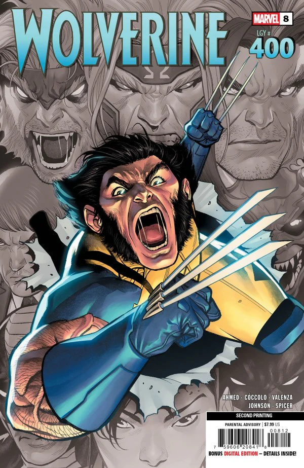 WOLVERINE #8 (2025) MARTIN COCCOLO 2ND PRINTING VARIANT