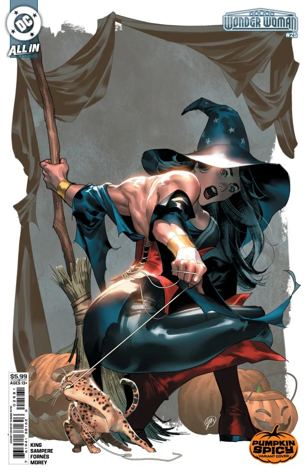 WONDER WOMAN #25 (2025) CVR E YASMINE PUTRI PUMPKIN SPICY CARD STOCK VAR