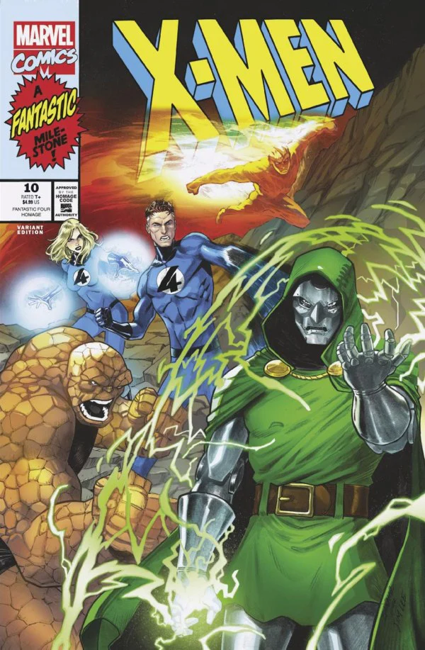X-MEN #10 (2025) MICHELE BANDINI FANTASTIC FOUR HOMAGE VARIANT