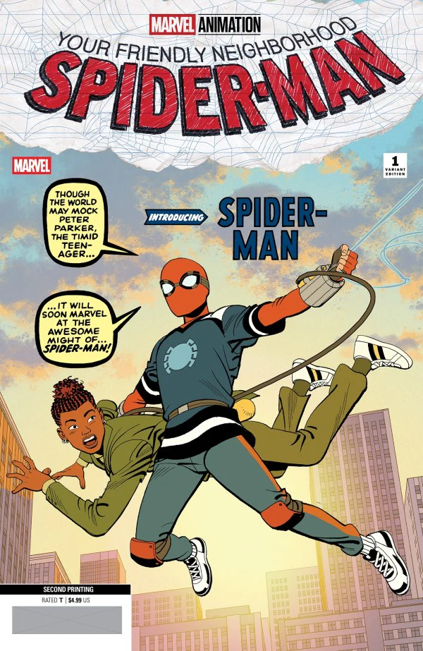 YOUR FRIENDLY NEIGHBORHOOD SPIDER-MAN #1 MARVEL ANIMATION RATIO 2ND PRINTING INC 1:25 VARIANT